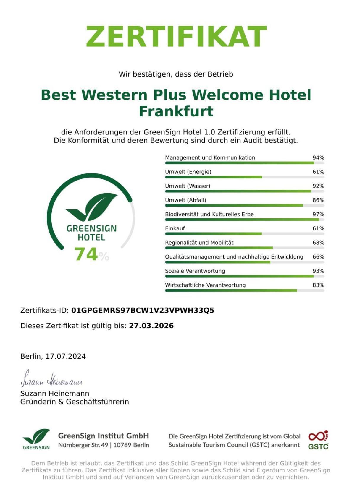 Hotel Western Welcome Frankfurt Frankfurt am Main